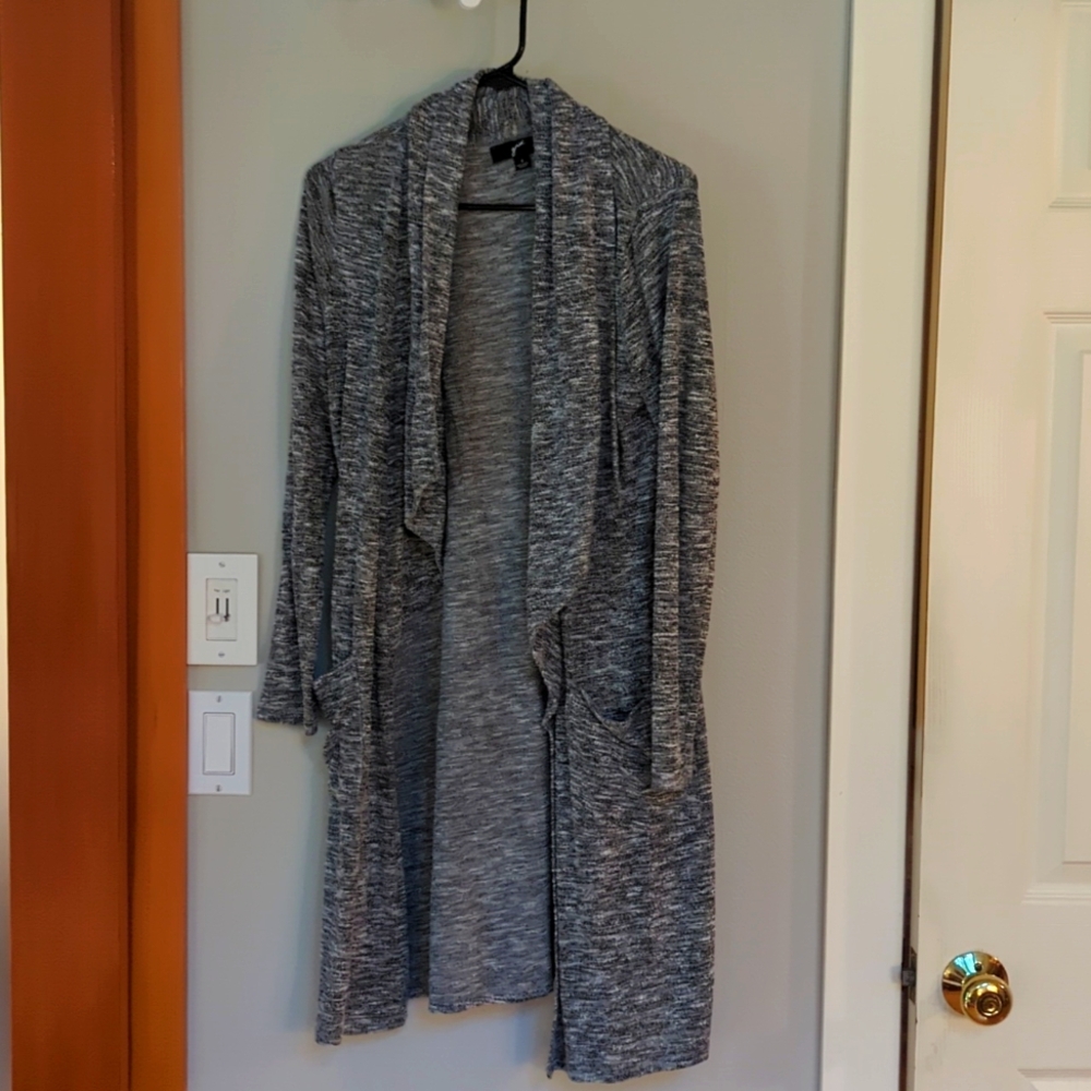 Gray Cardigan Long